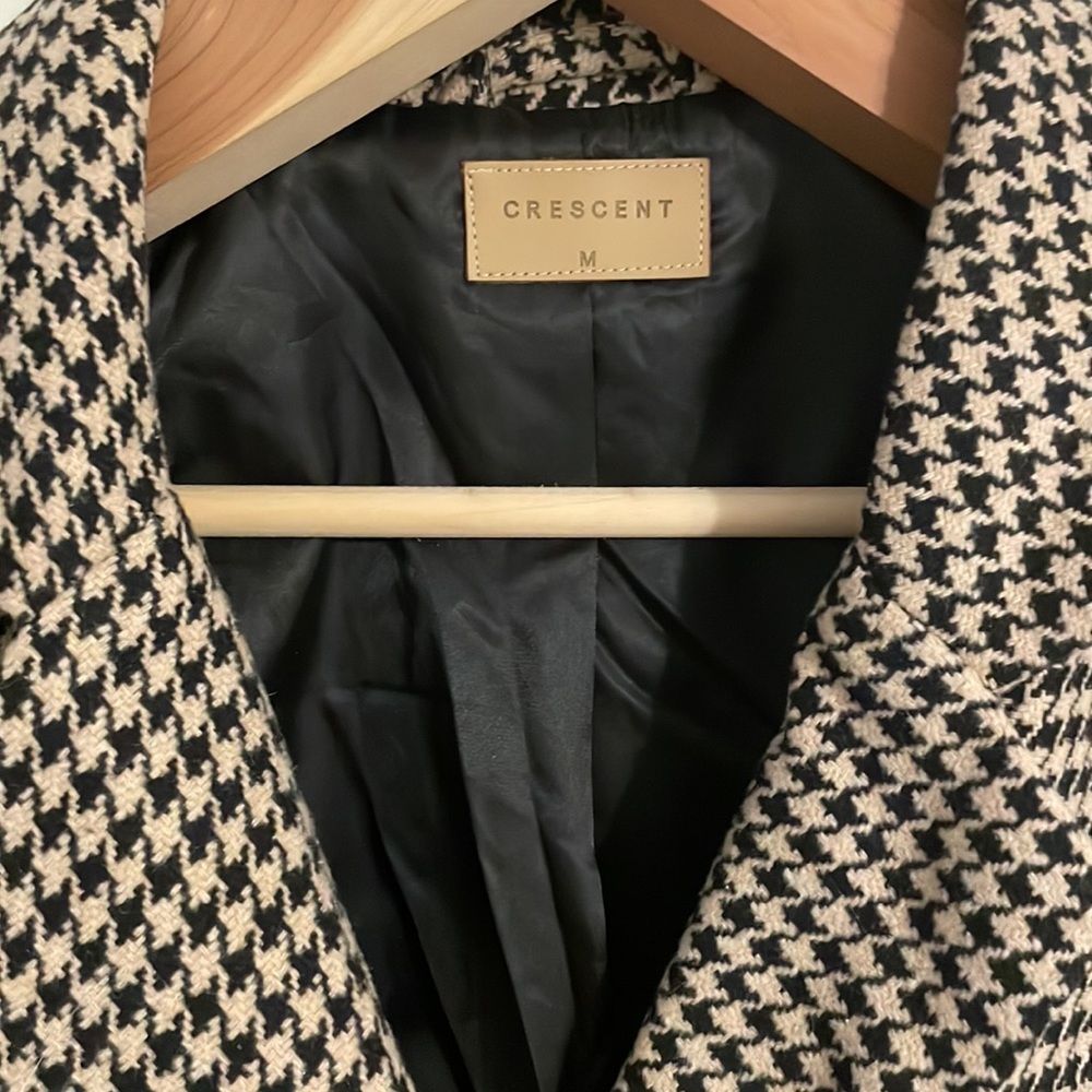 Houndstooth Blazer Size Medium - image 3